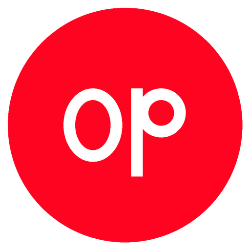 Optimism blockchain network logo